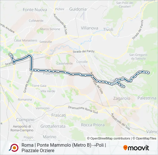 COTRAL Bus Line Map