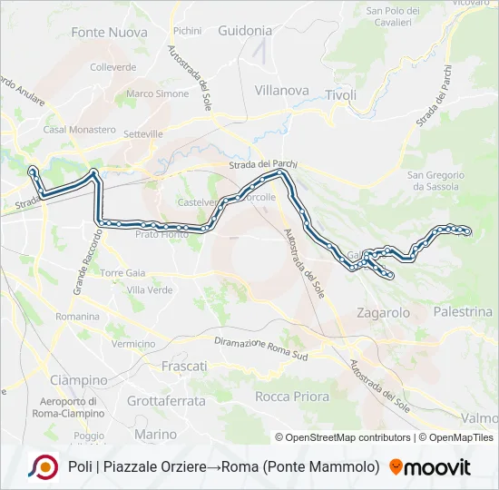 COTRAL Bus Line Map