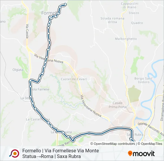 COTRAL Bus Line Map