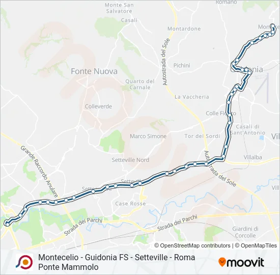 COTRAL Bus Line Map