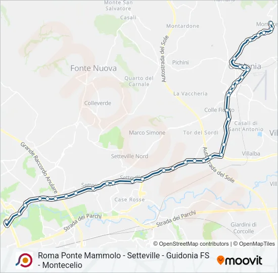 COTRAL Bus Line Map
