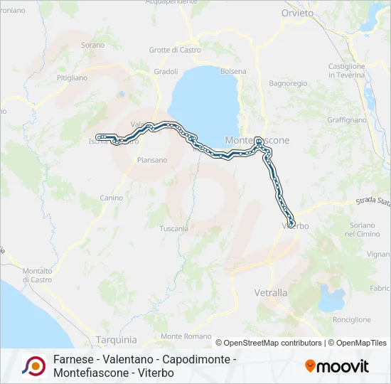 COTRAL Bus Line Map