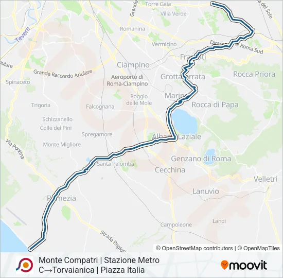 COTRAL Bus Line Map