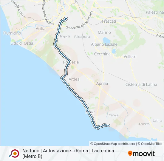 COTRAL Bus Line Map