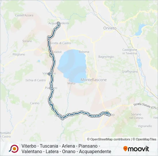 COTRAL Bus Line Map