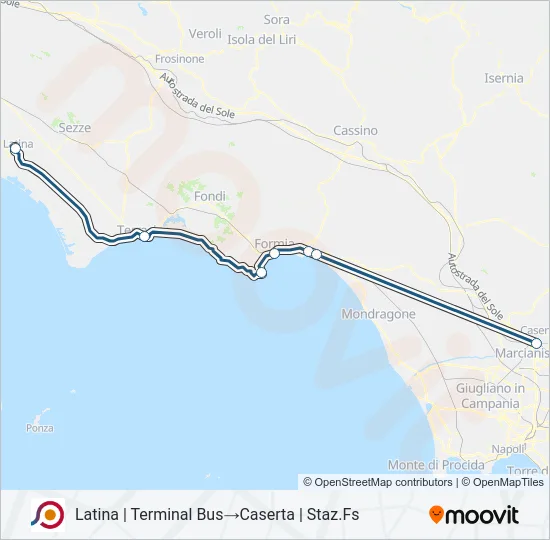 COTRAL Bus Line Map