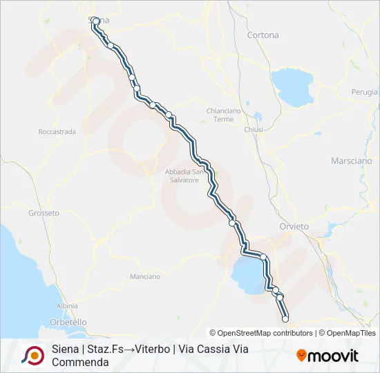 COTRAL Bus Line Map