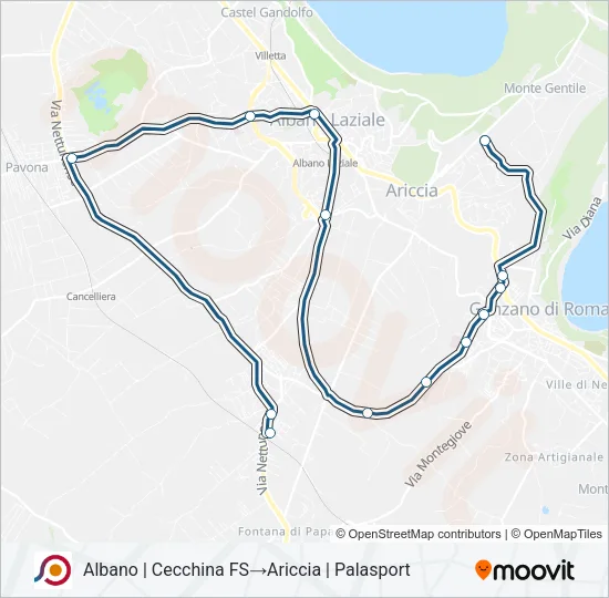 COTRAL Bus Line Map