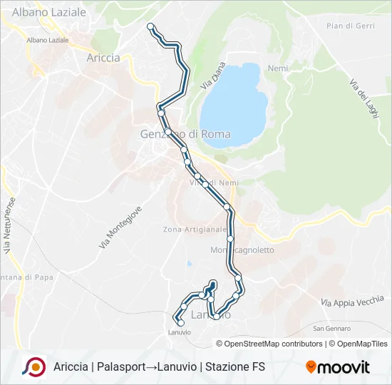 COTRAL Bus Line Map