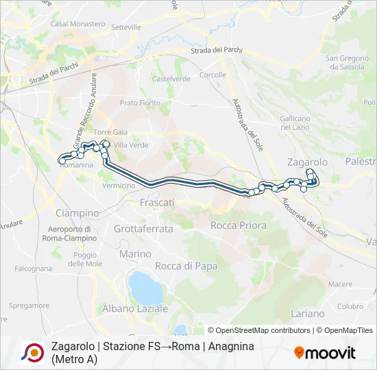 COTRAL Bus Line Map