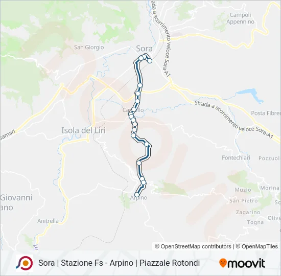 COTRAL Bus Line Map