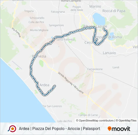 COTRAL Bus Line Map
