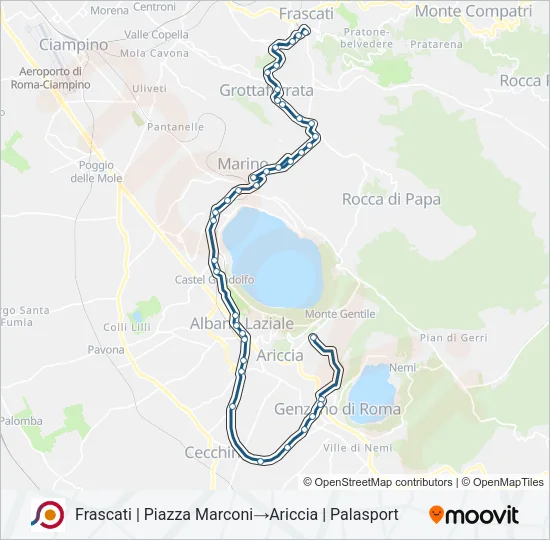 COTRAL Bus Line Map