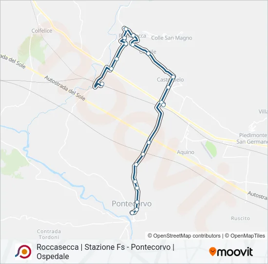 COTRAL Bus Line Map