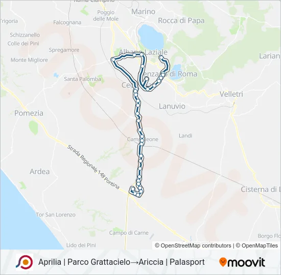 COTRAL Bus Line Map
