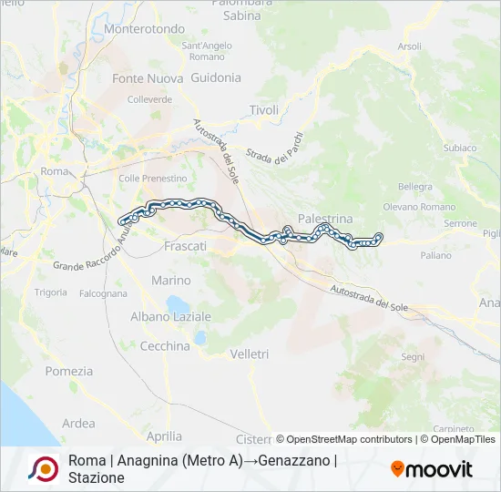 COTRAL Bus Line Map