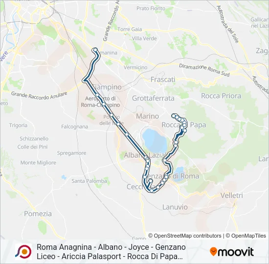 COTRAL Bus Line Map