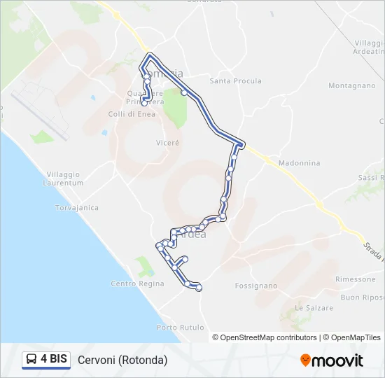 4 BIS Bus Line Map