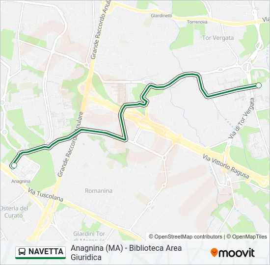 NAVETTA Bus Line Map