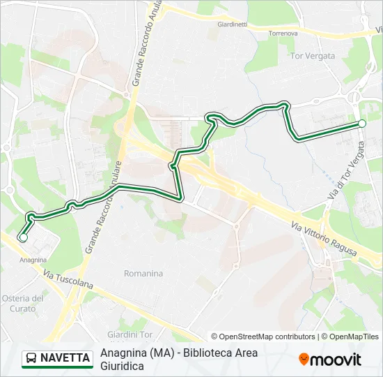 NAVETTA Bus Line Map