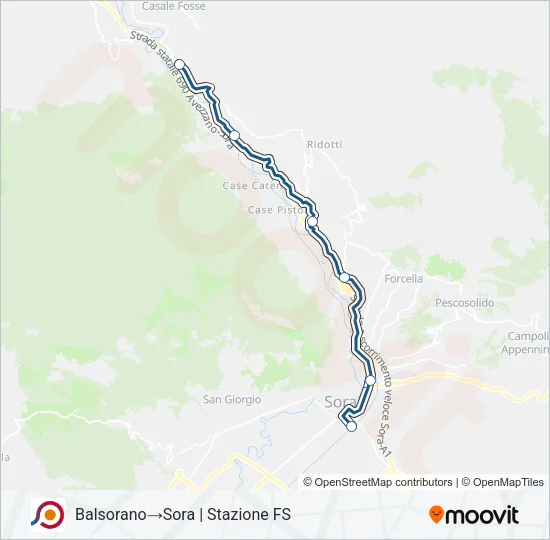 COTRAL Bus Line Map