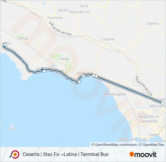 COTRAL Bus Line Map