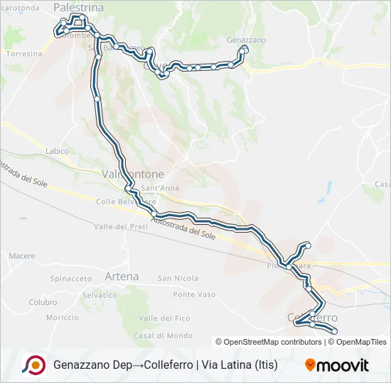 COTRAL Bus Line Map
