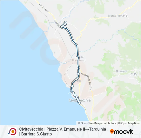 COTRAL Bus Line Map