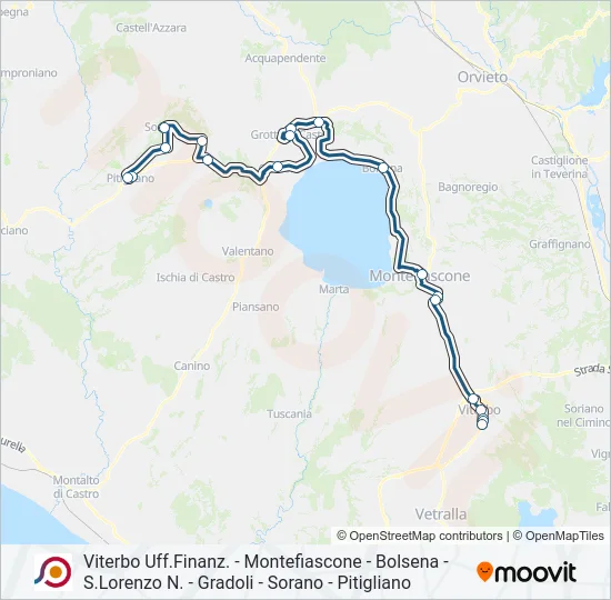 COTRAL Bus Line Map