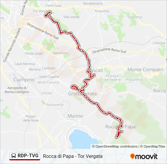 RDP-TVG Bus Line Map