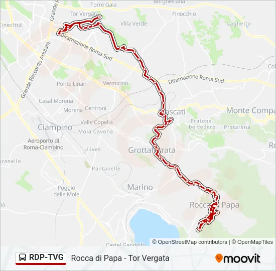 RDP-TVG Bus Line Map