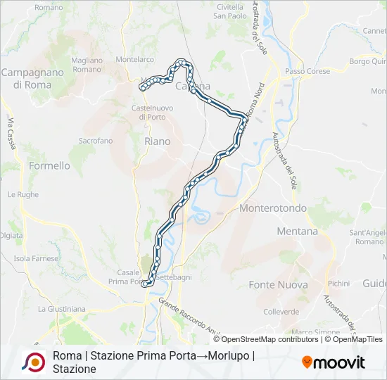 COTRAL Bus Line Map