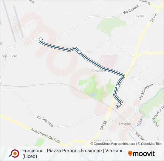 COTRAL Bus Line Map
