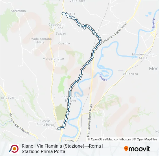 COTRAL Bus Line Map
