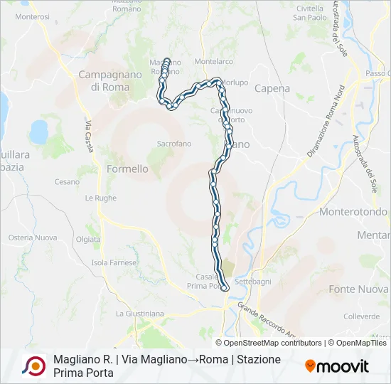 COTRAL Bus Line Map