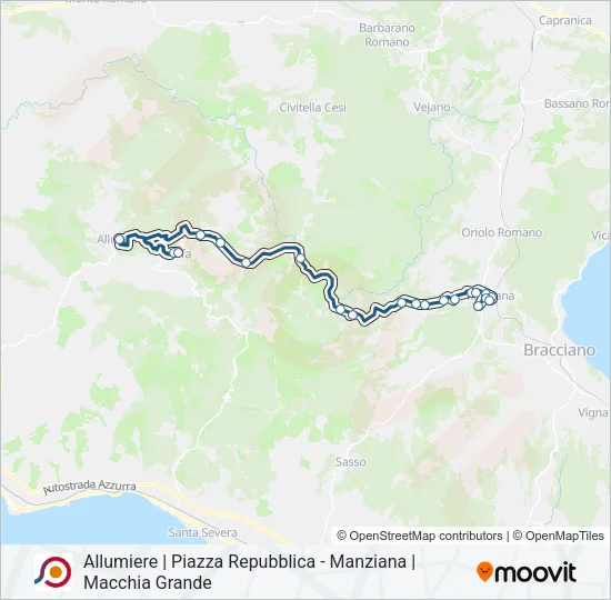 COTRAL Bus Line Map