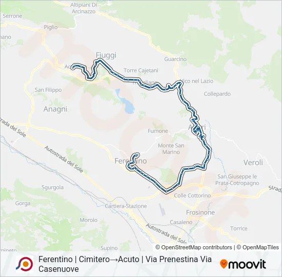 COTRAL Bus Line Map