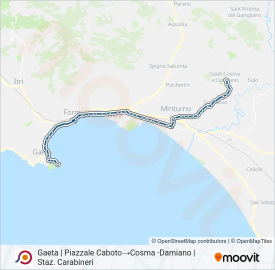 COTRAL Bus Line Map