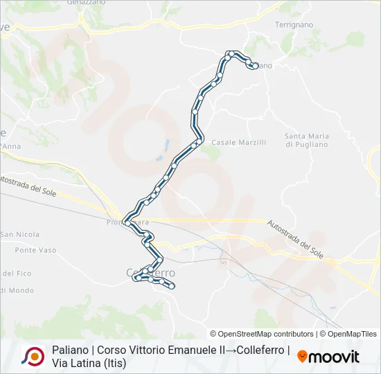 COTRAL Bus Line Map