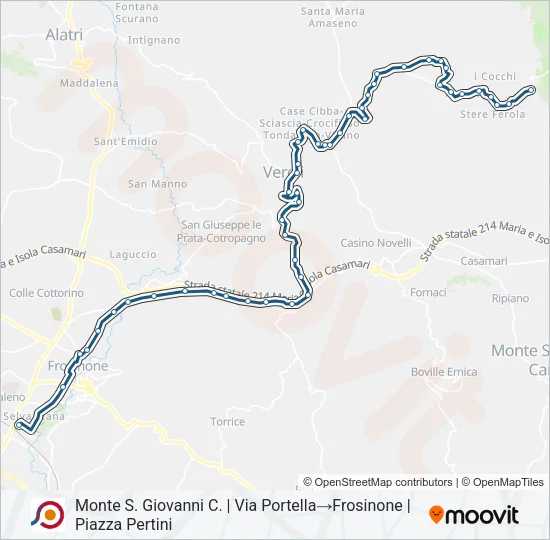 COTRAL Bus Line Map