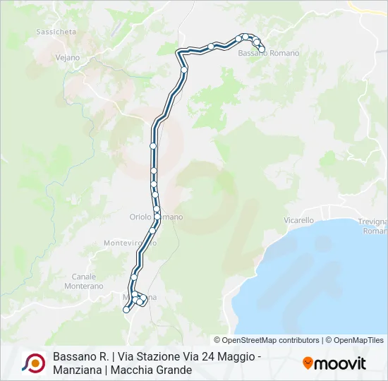 COTRAL Bus Line Map