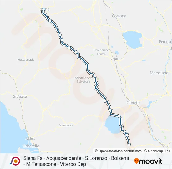 COTRAL Bus Line Map