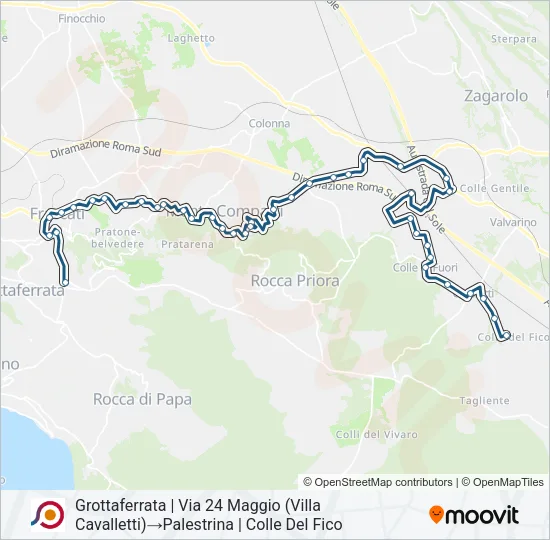 COTRAL Bus Line Map