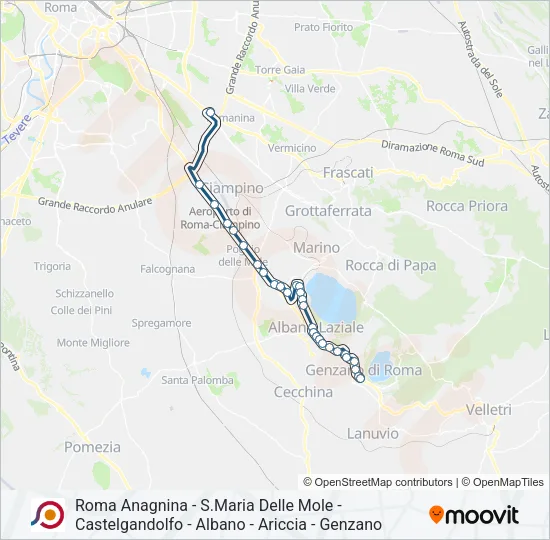 COTRAL Bus Line Map