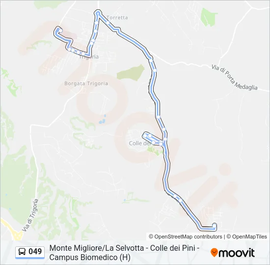 049 Bus Line Map