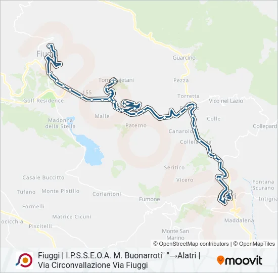 COTRAL Bus Line Map