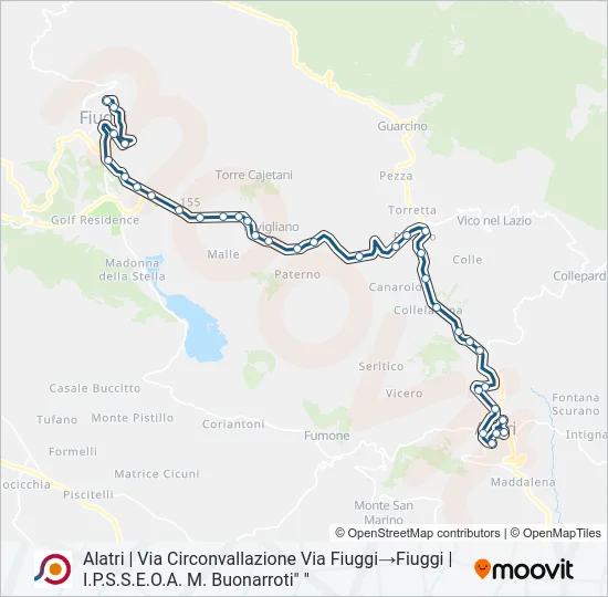 COTRAL Bus Line Map
