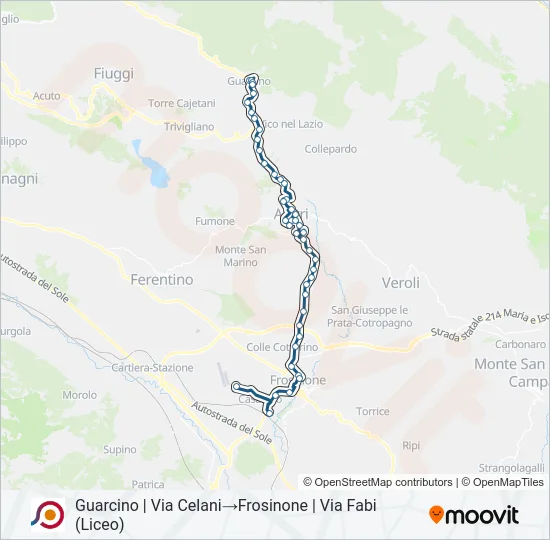 COTRAL Bus Line Map
