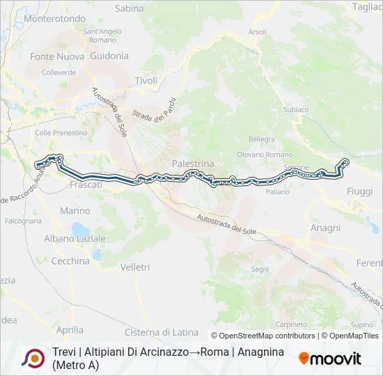 COTRAL Bus Line Map
