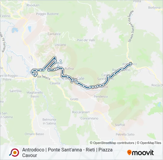 COTRAL Bus Line Map